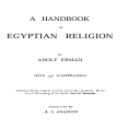 A Handbook of Egyptian Religion