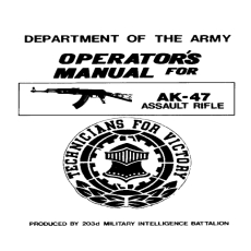 AK-47 - Operator_s Manual AK-47 - Operator_s Manual